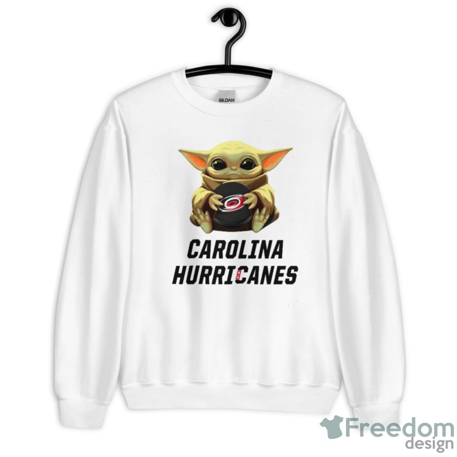 NHL Hockey Carolina Hurricanes Star Wars Baby Yoda Sport Gift T Shirt image NHL Hockey Carolina Hurricanes Star Wars Baby Yoda Sport Gift T- Shirt - G185 Unisex Heavy Blend Crewneck Sweatshirt