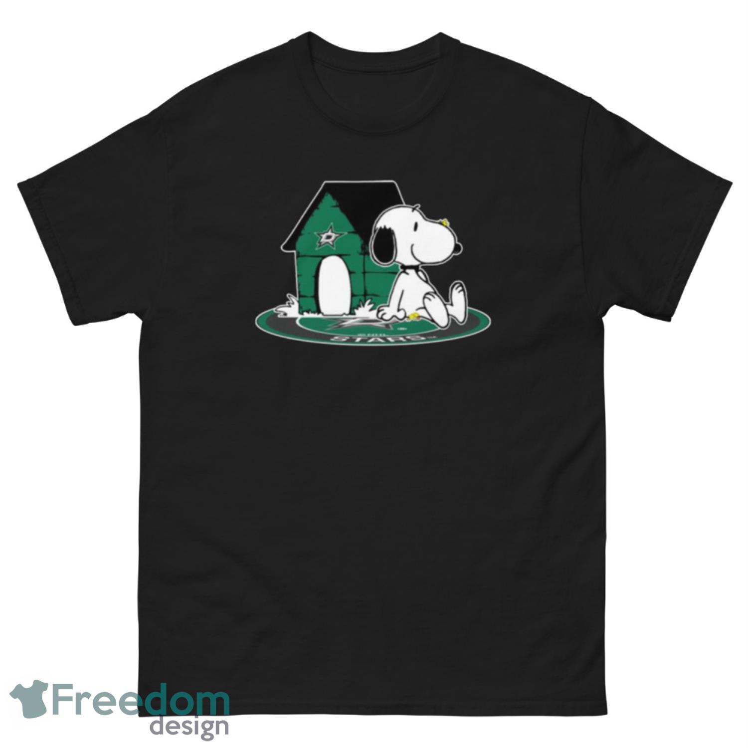 NHL Hockey Dallas Stars Snoopy The Peanuts Movie Shirt T Shirt - G500 Men’s Classic Tee