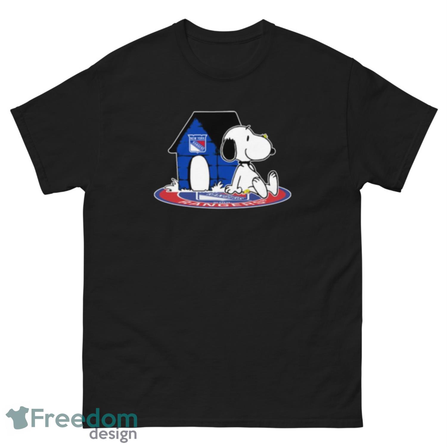 NHL Hockey New York Rangers Snoopy The Peanuts Movie Shirt T Shirt - G500 Men’s Classic Tee