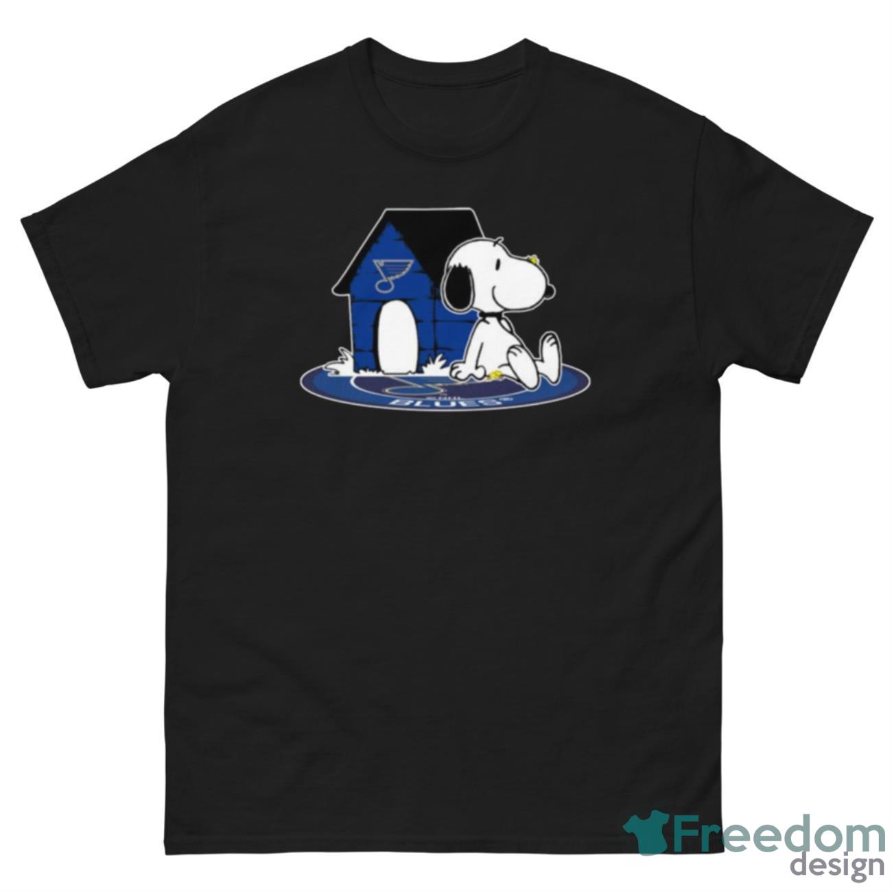 NHL Hockey St.Louis Blues Snoopy The Peanuts Movie Shirt T Shirt - G500 Men’s Classic Tee