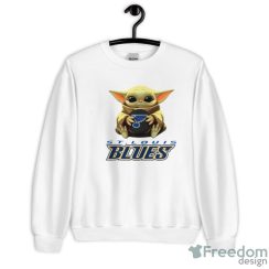 NHL Hockey St.Louis Blues Star Wars Baby Yoda Sport Gift T- Shirt