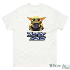 NHL Hockey Tampa Bay Lightning Star Wars Baby Yoda Sport Gift T- Shirt - G500 Men’s Classic T-Shirt