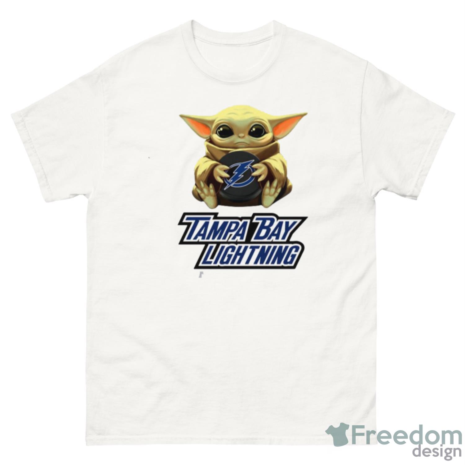 NHL Hockey Tampa Bay Lightning Star Wars Baby Yoda Sport Gift T Shirt image NHL Hockey Tampa Bay Lightning Star Wars Baby Yoda Sport Gift T- Shirt - G500 Men’s Classic T-Shirt