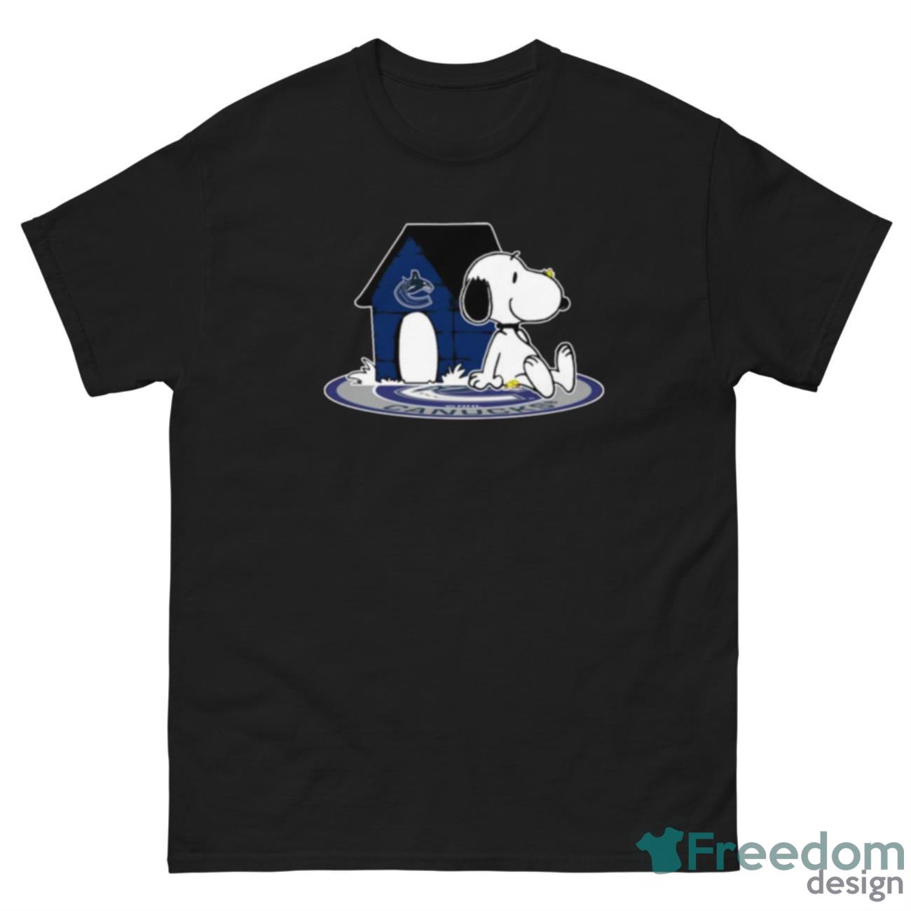 NHL Hockey Vancouver Canucks Snoopy The Peanuts Movie Shirt T Shirt - G500 Men’s Classic Tee