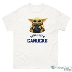 NHL Hockey Vancouver Canucks Star Wars Baby Yoda Sport Gift T- Shirt - G500 Men’s Classic T-Shirt