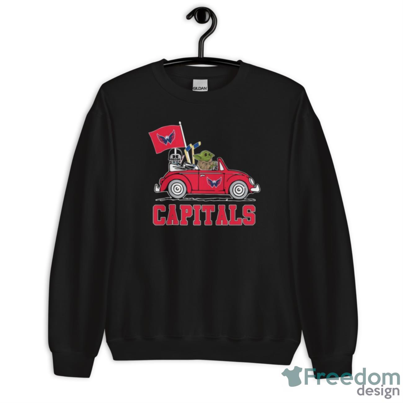 NHL Hockey Washington Capitals Darth Vader Baby Yoda Driving Star Wars Shirt T Shirt - Unisex Heavy Blend Crewneck Sweatshirt NHL Hockey Washington Capitals Darth Vader Baby Yoda Driving Star Wars Shirt T Shirt - Unisex Heavy Blend Crewneck Sweatshirt