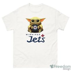 NHL Hockey Winnipeg Jets Star Wars Baby Yoda Sport Gift T- Shirt - G500 Men’s Classic T-Shirt