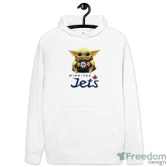 NHL Hockey Winnipeg Jets Star Wars Baby Yoda Sport Gift T Shirt image NHL Hockey Winnipeg Jets Star Wars Baby Yoda Sport Gift T- Shirt - Hoodie