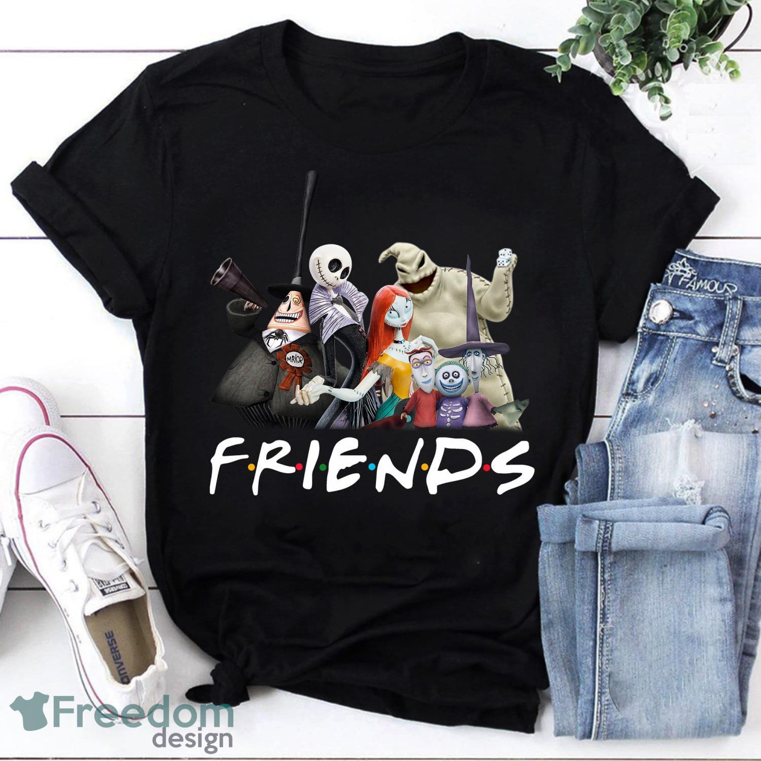 Nightmare Before Christmas Friends Jack Sally Oogie Boogie Vintage T-Shirt Friends Nightmare Before Xmas Shirt Product Photo 1