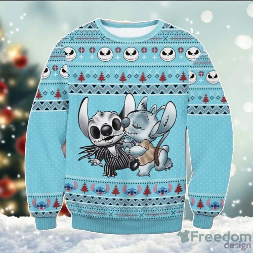 Nightmare Stitch Lover Stitch Disney Cartoon Ugly Sweater Christmas Ugly Sweater For Holiday Xmas Family Gift Product Photo 1