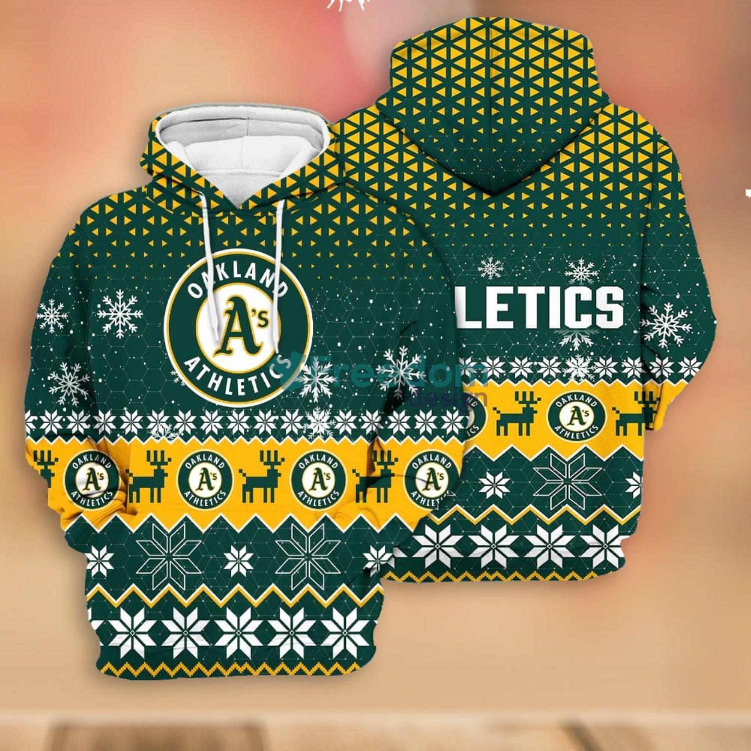 Merry Christmas Season 2023 Oakland Athletics 3D Hoodie Christmas