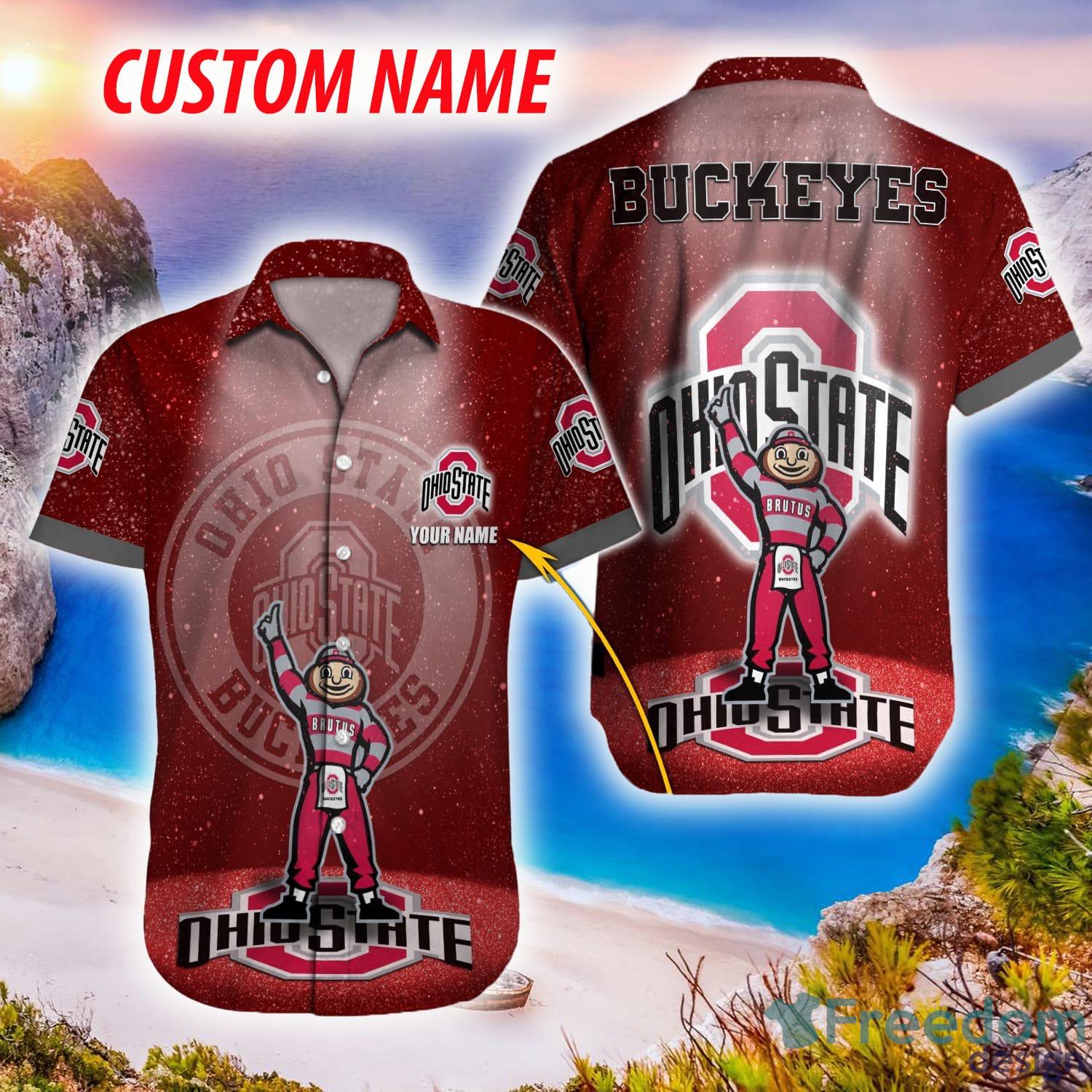 Ohio State Buckeyes Custom Name Number Football Jersey Patch Black