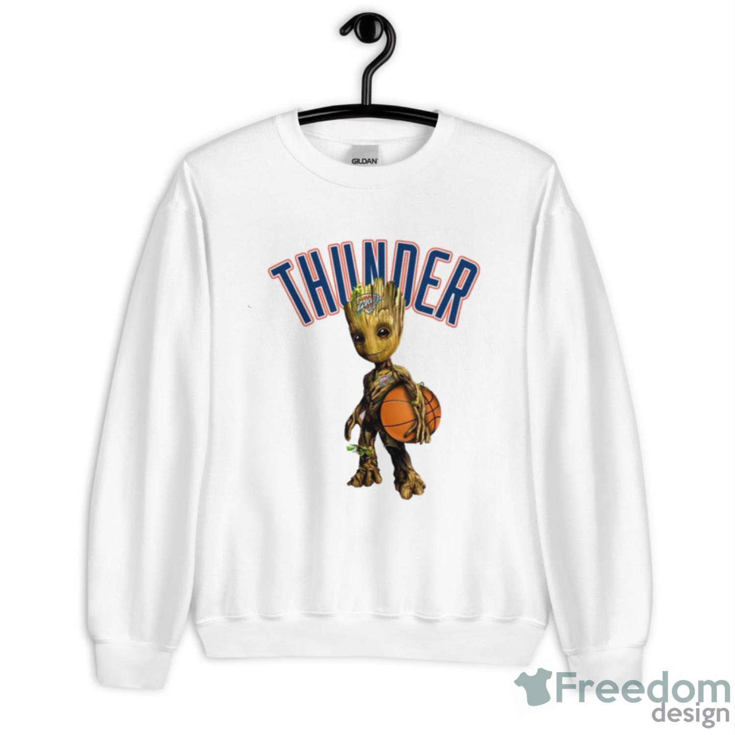 oklahoma-city-thunder-nba-basketball-groot-marvel-guardians-of-the-galaxy-t-shirt-2.jpeg Oklahoma City Thunder NBA Basketball Groot Marvel Guardians Of The Galaxy T Shirt - Unisex Crewneck Sweatshirt