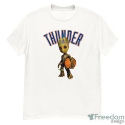 Oklahoma City Thunder NBA Basketball Groot Marvel Guardians Of The Galaxy T Shirt