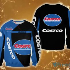 PERSONALIZED costco Logo Brands Custom Name Claus 3D Sweatshirt For Men And Women Gift Christmas