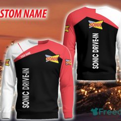 Personalized sonic drive in Christmas Sweatshirt Brands Hot AOP Gift For Men And Women
