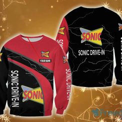 PERSONALIZED sonic drive in Logo Brands Custom Name Snowsuit 3D Sweatshirt For Men And Women Gift Christmas