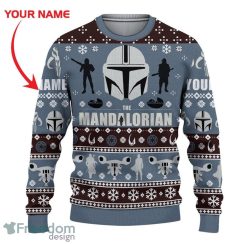 Personalized Star Wars The Mandalorian Xmas Ugly Christmas Sweater Christmas Gift