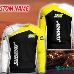 Personalized subway Christmas Sweatshirt Brands Hot AOP Gift For Men And Women