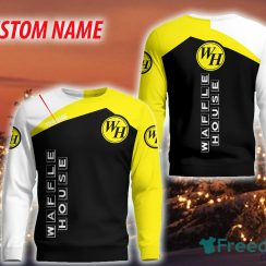 Personalized WAFFLE HOUSE Christmas Sweatshirt Brands Hot AOP Gift For Men And Women