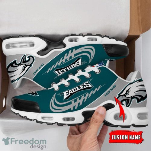 Philadelphia Eagles Custom Name Air Cushion Sport Shoes For Fans Product Photo 2