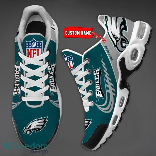 Philadelphia Eagles Custom Name Air Cushion Sport Shoes For Fans Product Photo 3