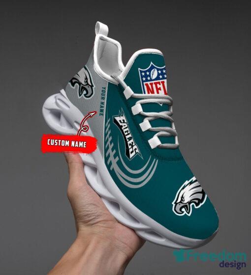 Philadelphia Eagles Custom Name Air Jordan 11 Sneaker Shoes For Sport Fans  - Banantees