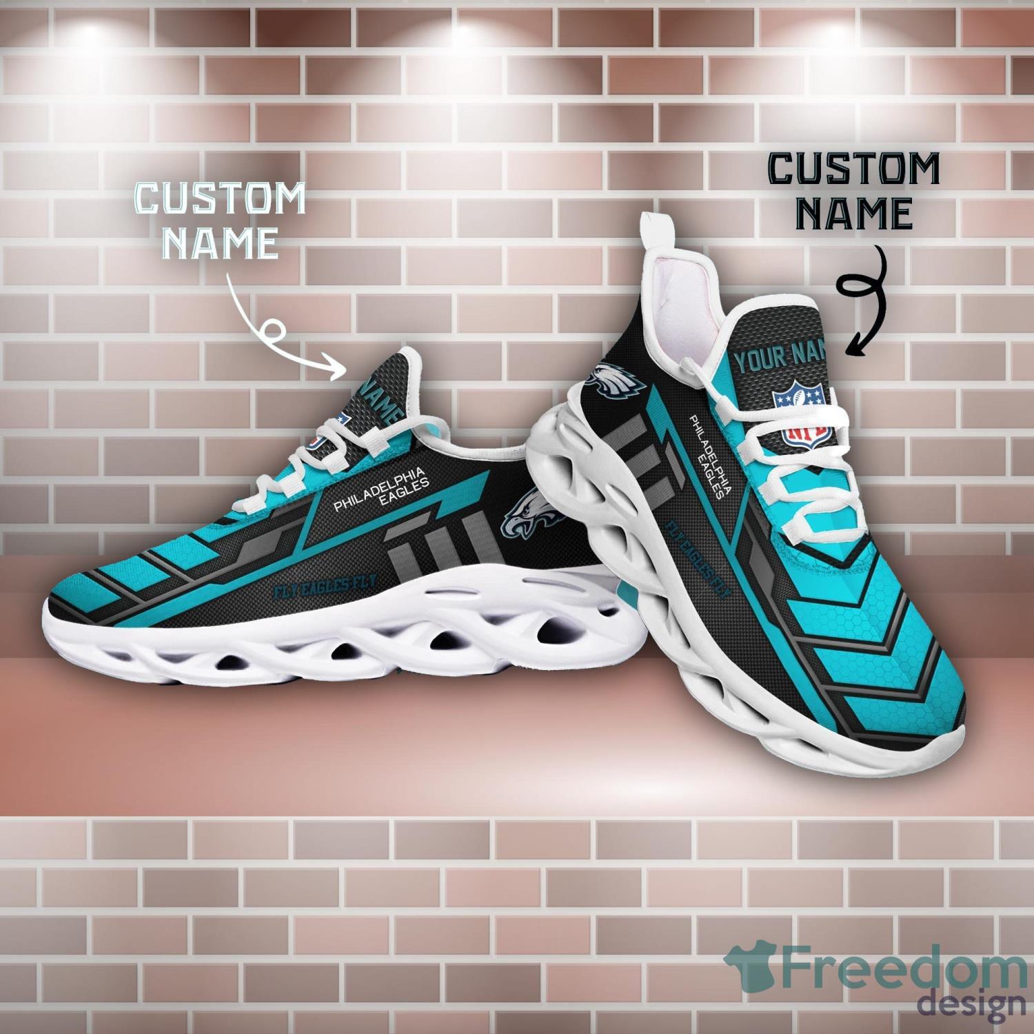 Philadelphia Eagles NFL Ultra Custom Name Max Soul Shoes New Trend Running  Sport Sneakers - Freedomdesign