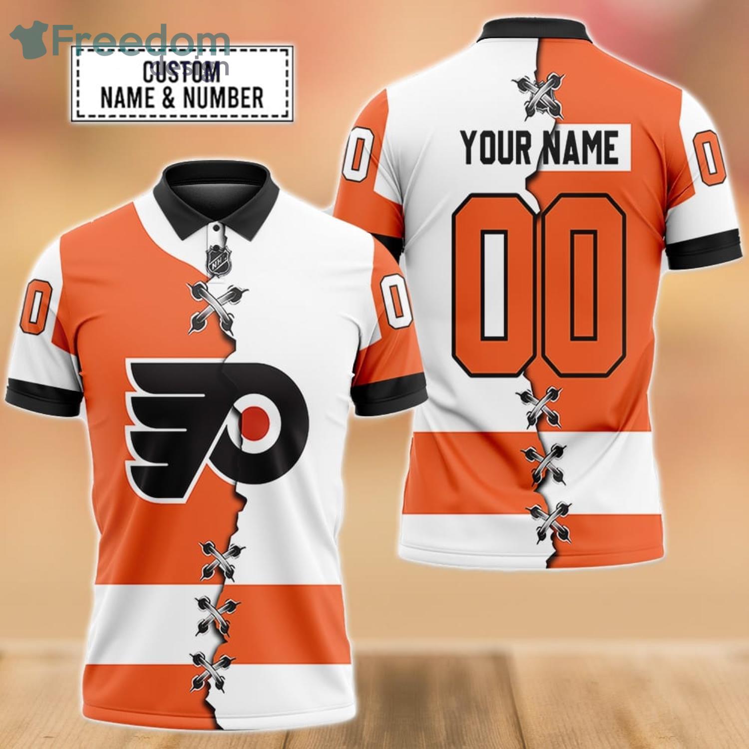 Flyers Dad Shirt 3D Personalized Christmas Philadelphia Flyers