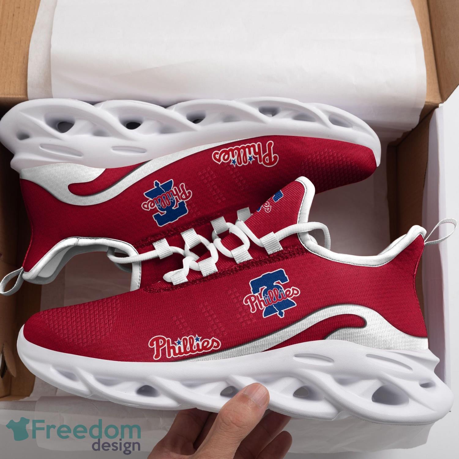 Philadelphia Phillies Max Soul Shoes Clunky Sneakers Sport Gift For Men Women Product Photo 1