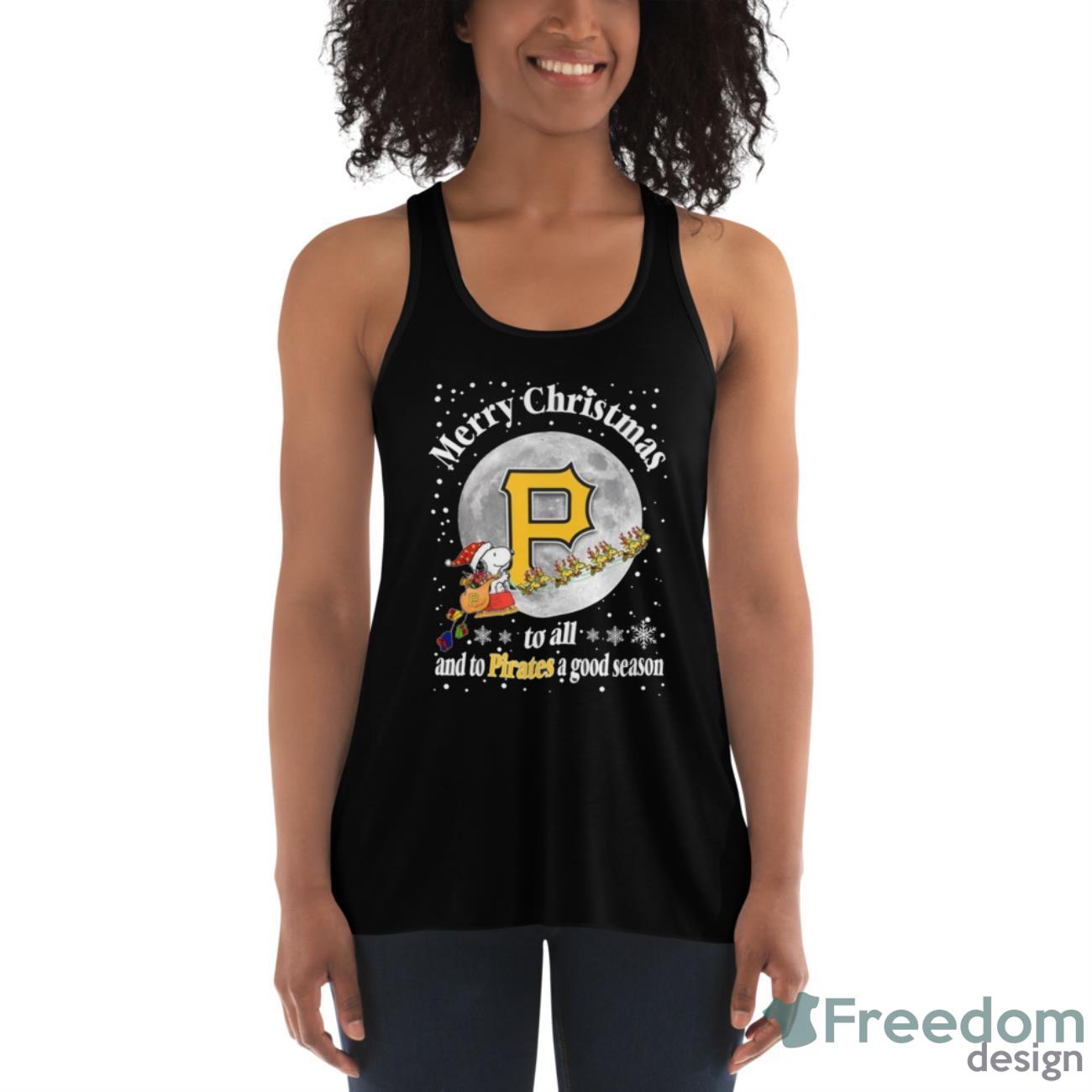 Pittsburgh Pirates Merry Christmas To All And To Pirates A Good Season MLB Baseball Sports T Shirt - Womens Flowy Racerback Tank Pittsburgh Pirates Merry Christmas To All And To Pirates A Good Season MLB Baseball Sports T Shirt - Womens Flowy Racerback Tank