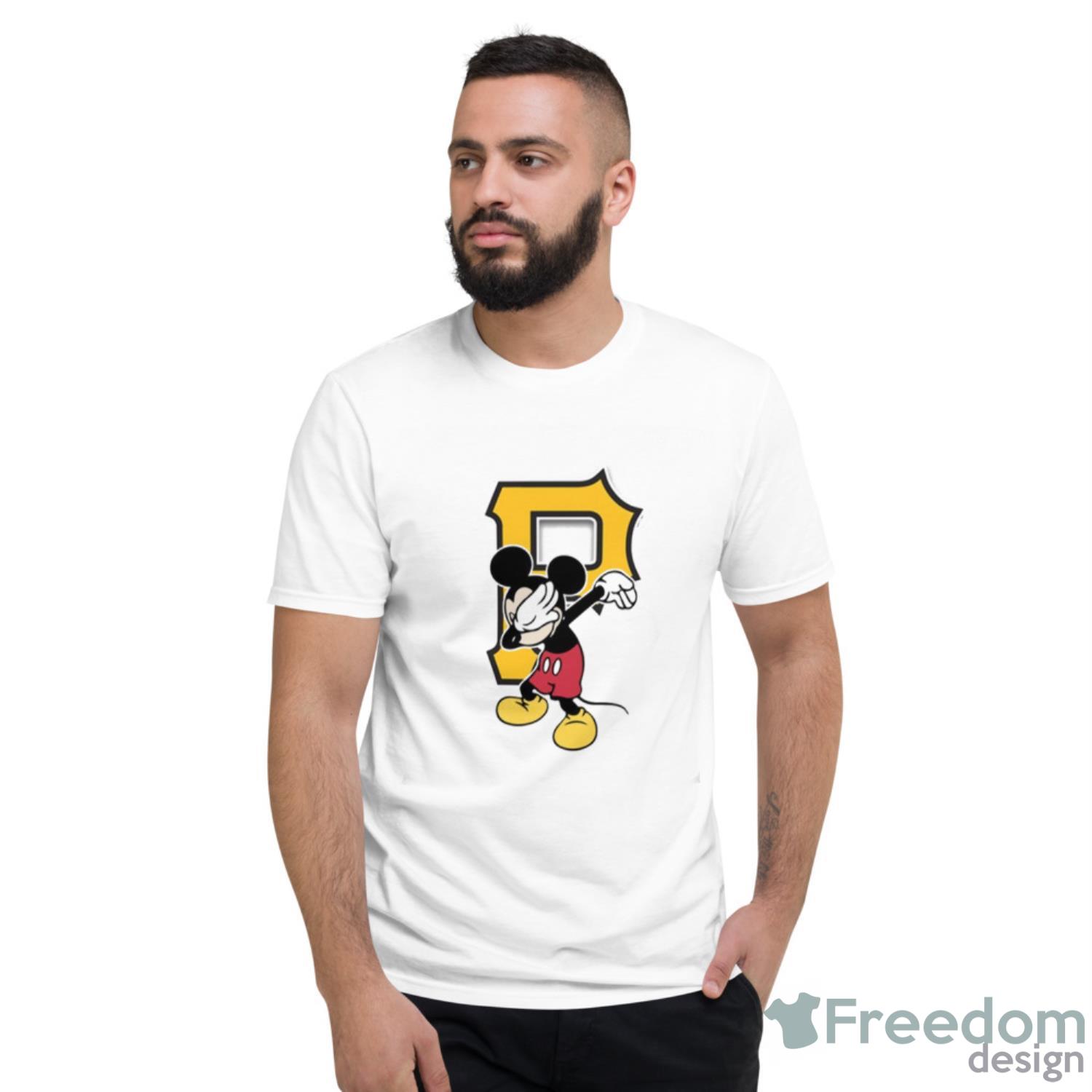 Pittsburgh Pirates MLB Baseball Dabbing Mickey Disney Sports T Shirt - Short Sleeve T-Shirt