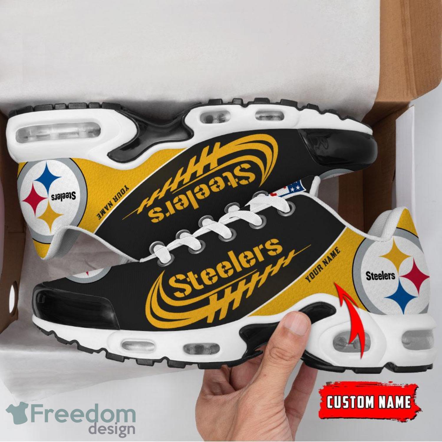 Pittsburgh Steelers Air Cushion Sport Shoes Custom Name Product Photo 2