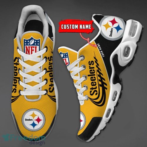 Pittsburgh Steelers Air Cushion Sport Shoes Custom Name Gift For Men And Women Sport Fans Product Photo 3