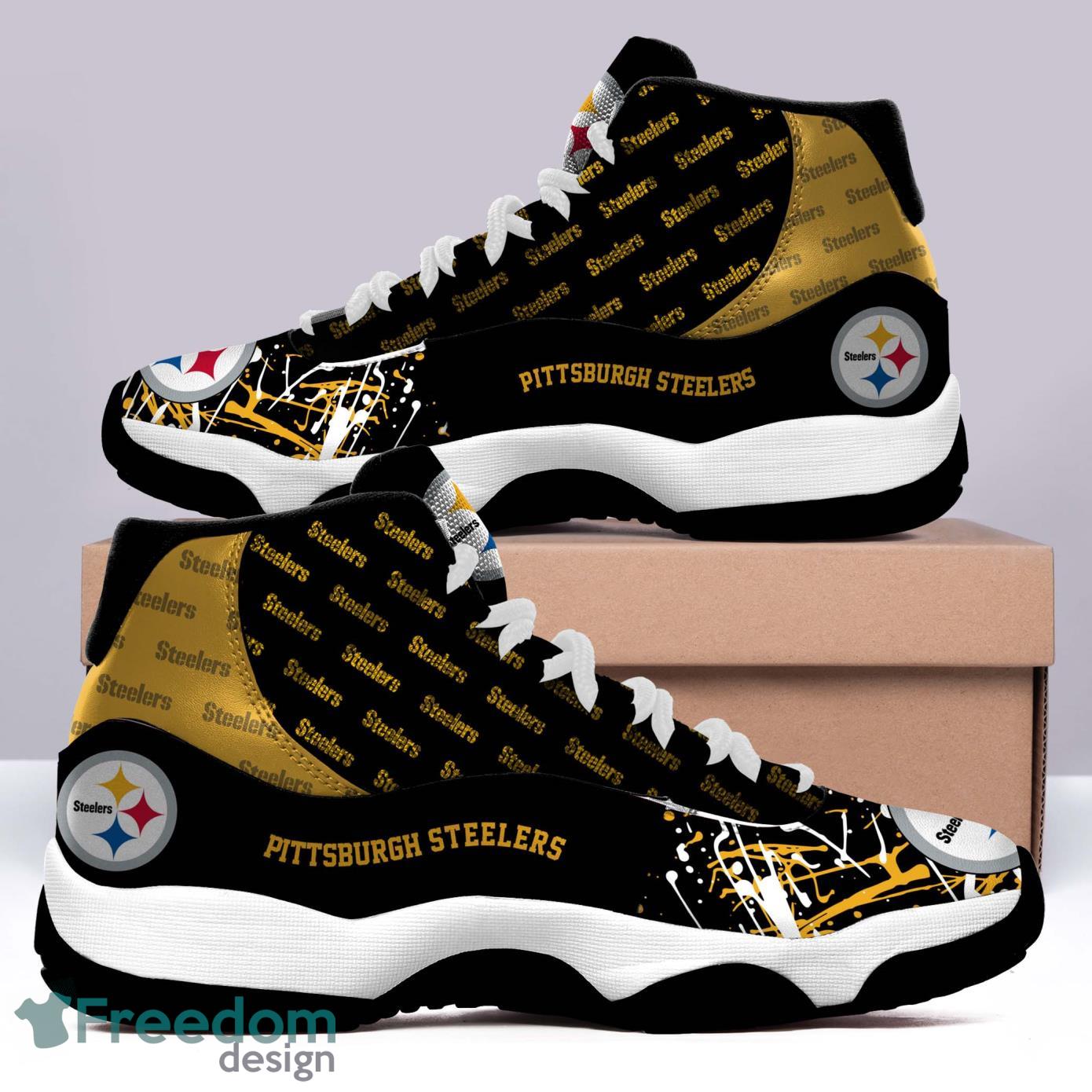 Pittsburgh Steelers Air Jordan 11 Sneakers Gifts For Men Women Custom Name  Shoes - Freedomdesign