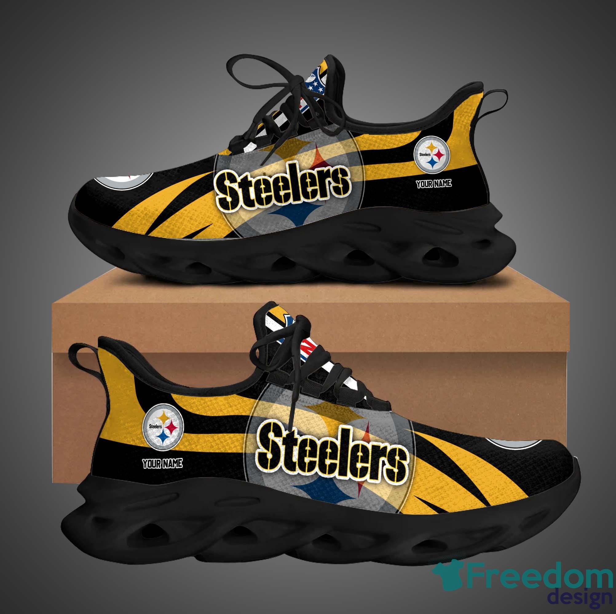 Pittsburgh Steelers NFL Collection Max Soul Shoes Personalized Name Chunky  Sneakers For Men Women - Freedomdesign