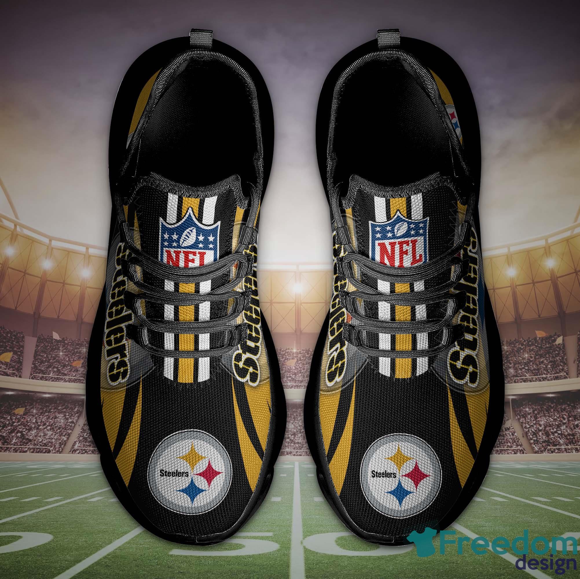 Pittsburgh Steelers Custom Name Sneakers Max Soul Shoes Sport