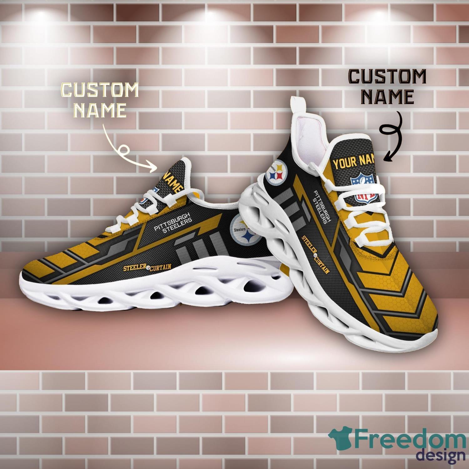 Pittsburgh Steelers NFL Ultra Custom Name Max Soul Shoes New Trend Running Sport Sneakers Product Photo 1