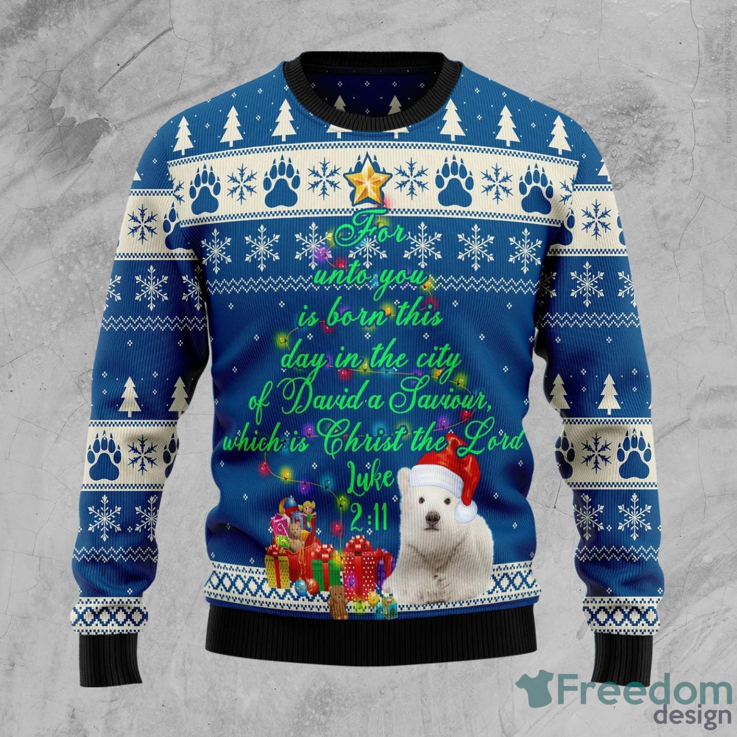 Polar Bear Have a Merry Christmas All Over Printed 3D Ugly Christmas Sweater Christmas Gift For Men And Women Product Photo 2