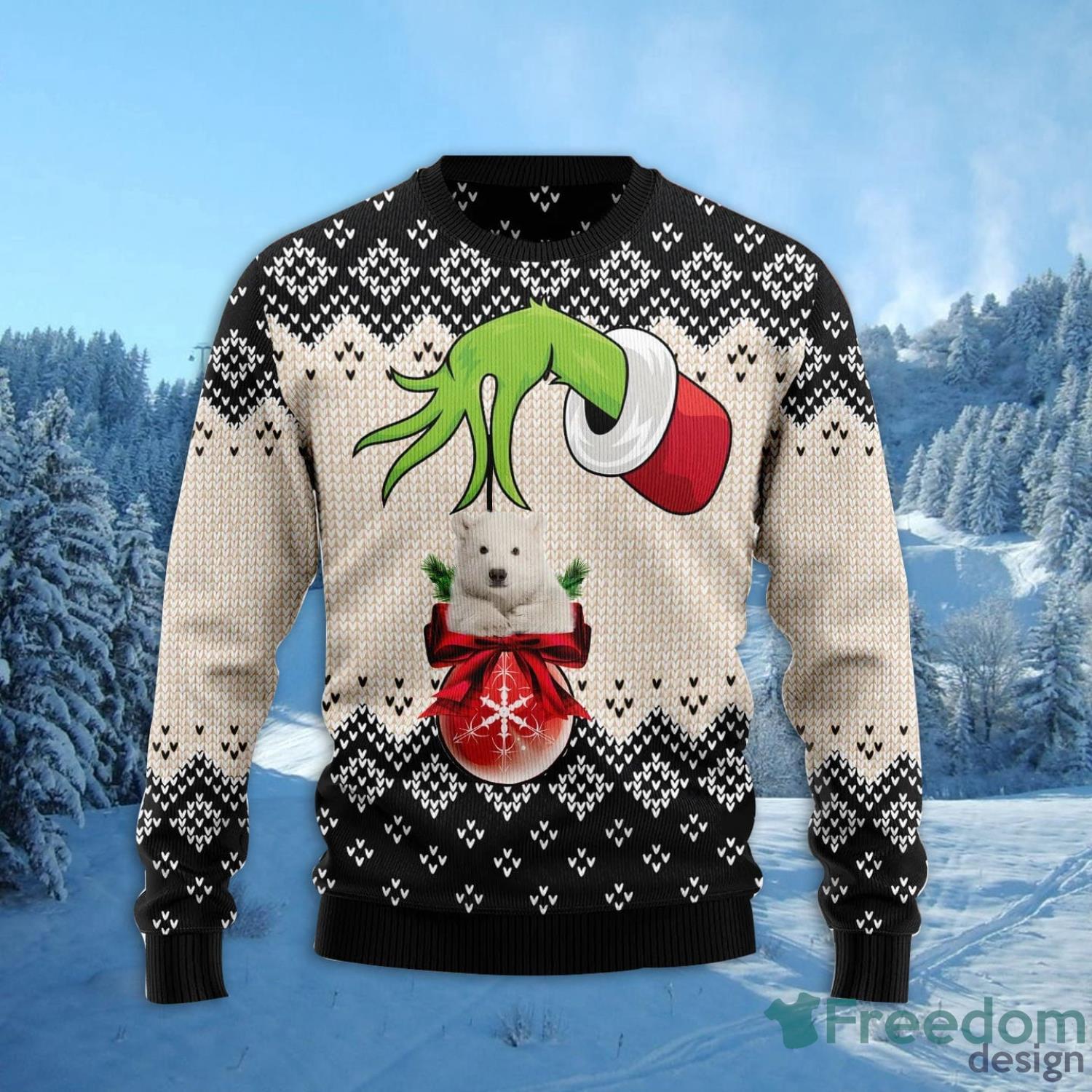 Polar Bear Xmas Ball All Over Printed 3D Ugly Christmas Sweater Christmas Gift For Men And Women Product Photo 2