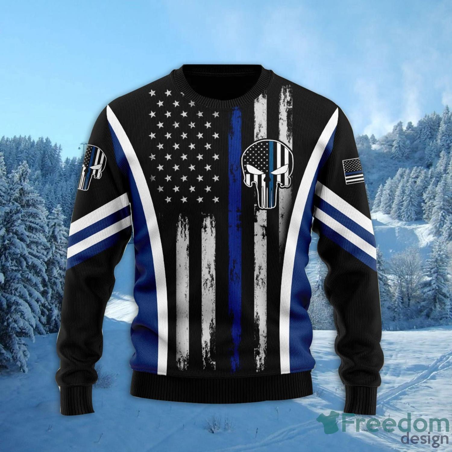 Police All Over Printed 3D Ugly Christmas Sweater Christmas Gift For Men And Women Product Photo 2