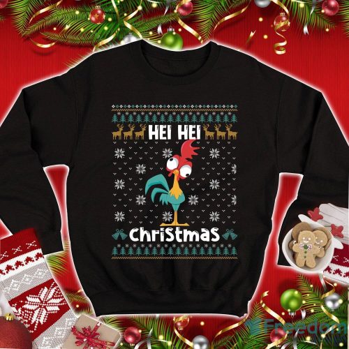 Princess Moana Ugly Christmas Sweatshirt Chicken Hei Hei T Shirt Hei Hei Christmas Shirt Christmas Xmas Gifts Product Photo 1