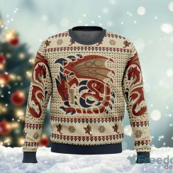 Rathalos Monster Hunter Ugly Sweater Christmas Ugly Sweater For Holiday Xmas Family Gift