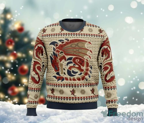 Rathalos Monster Hunter Ugly Sweater Christmas Ugly Sweater For Holiday Xmas Family Gift Product Photo 1