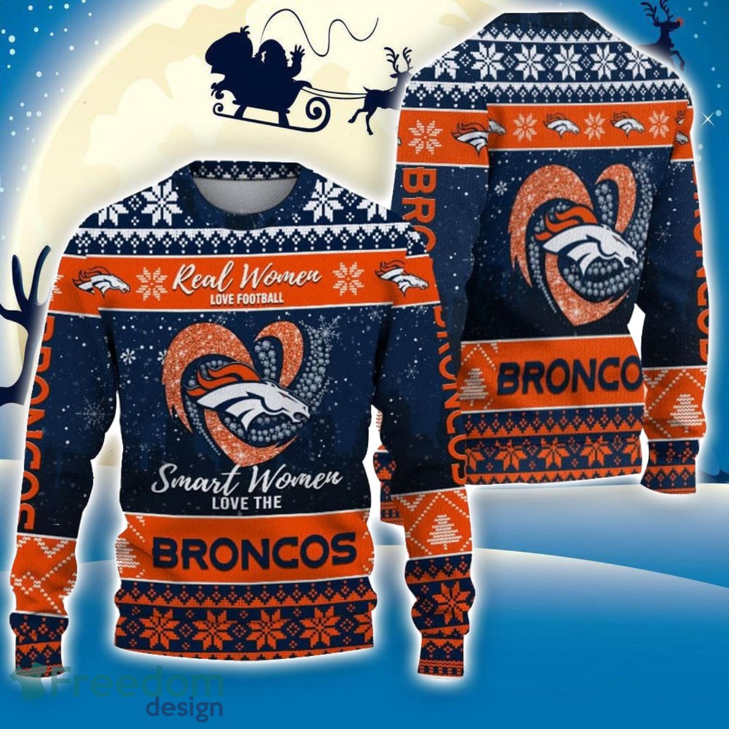 Customized Broncos Ugly Christmas Sweater Rare Personalized Denver Broncos  Gifts - Personalized Gifts: Family, Sports, Occasions, Trending