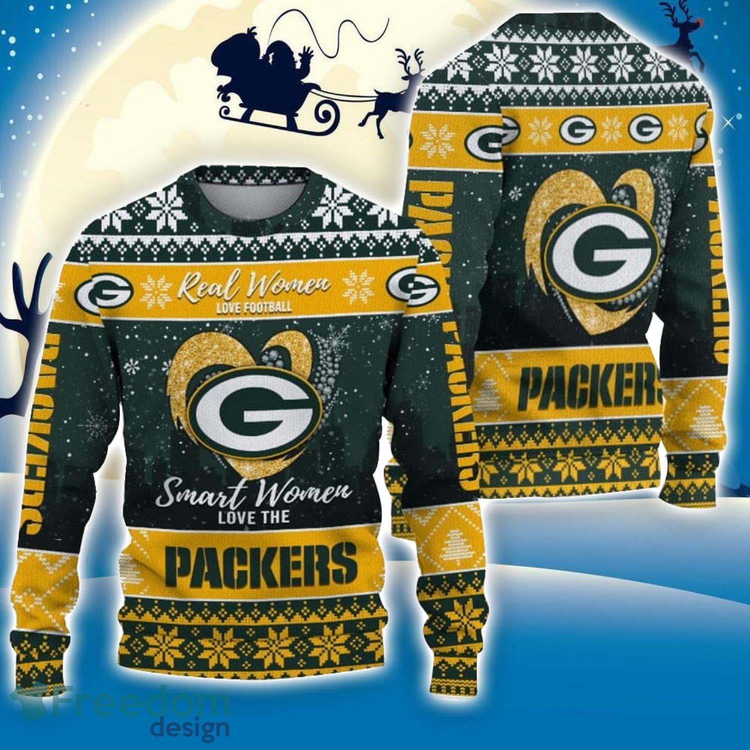 NFL Green Bay Packers Christmas 3D Ensemble Ugly Sweater - YesItCustom