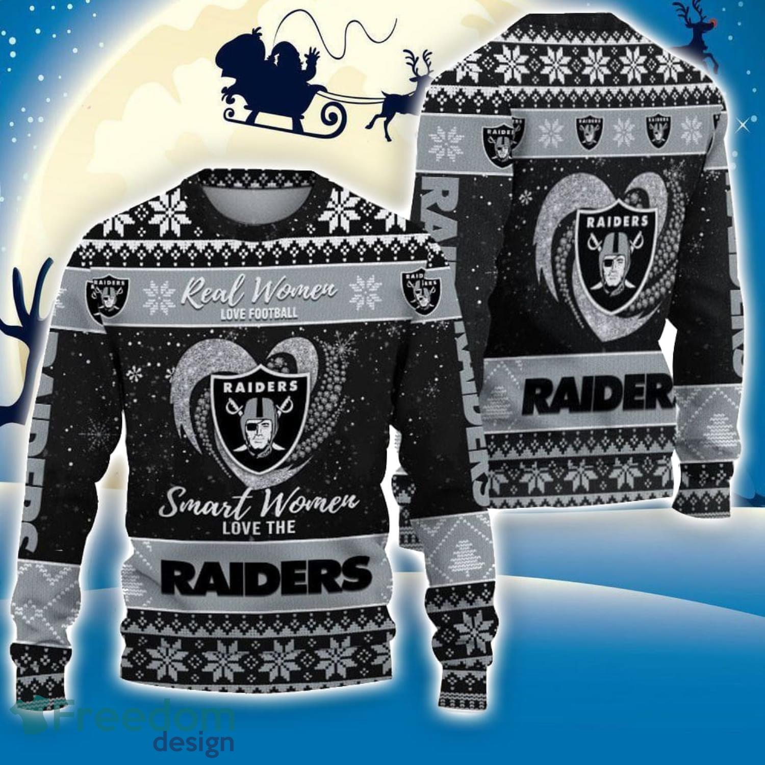 Men's Las Vegas Raiders Gray Bluetooth Light Up Ugly Sweater