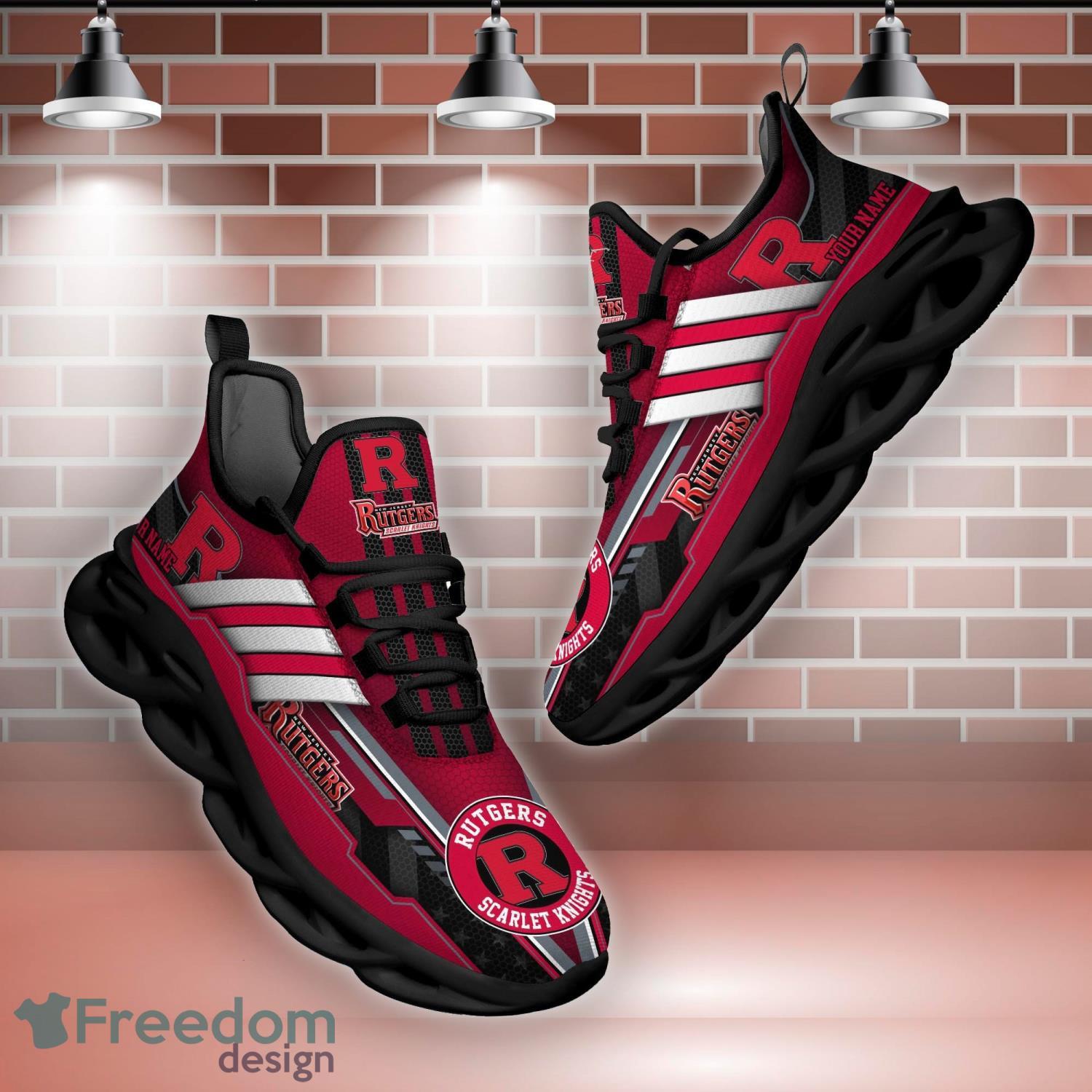 Custom Name San Francisco 49ers New Logo Air Cushion Sports Shoes Men Women  - Freedomdesign