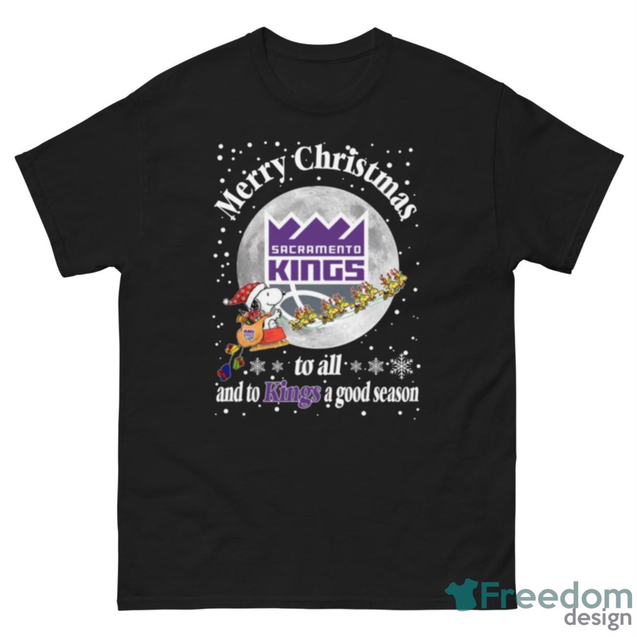 Sacramento Kings Merry Christmas To All And To Kings A Good Season NBA Basketball Sports T Shirt - G500 Men’s Classic Tee