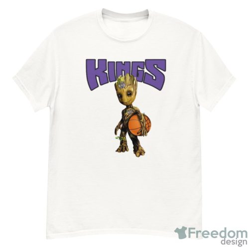 Sacramento Kings NBA Basketball Groot Marvel Guardians Of The Galaxy T Shirt - G500 Men’s Classic T-Shirt